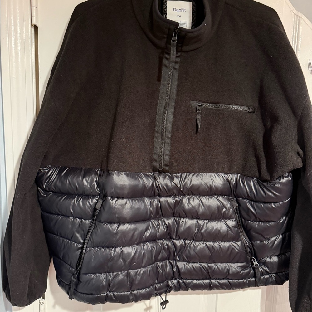 GAP Black and Gray Men's Puffer Jacket